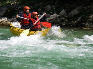 Kanoe a rafting na Salze