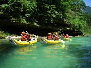 Kanoe a rafting na Salze