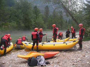 Kanoe a rafting na Salze