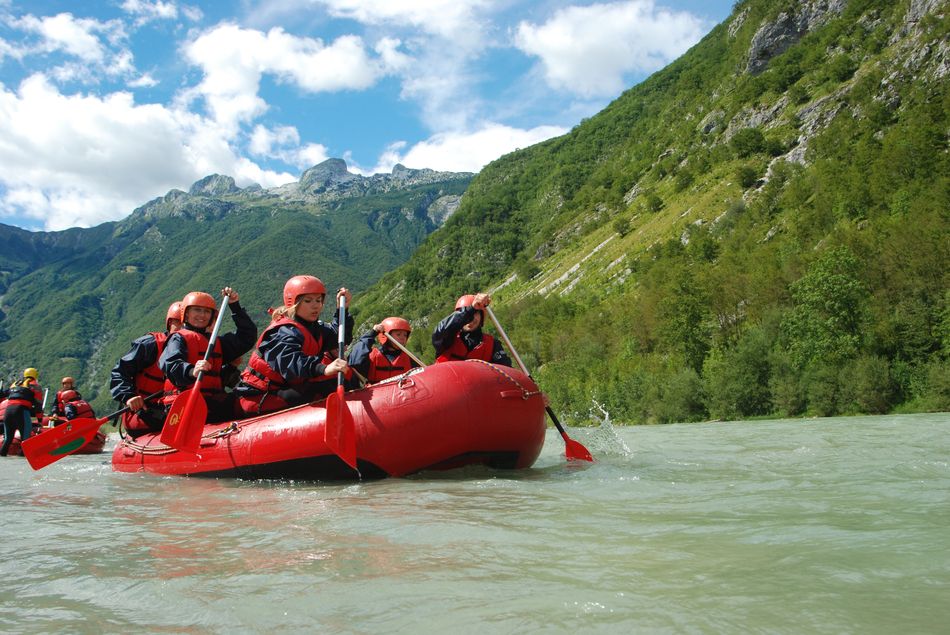 Rafting ve Slovinsku