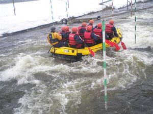 Winter rafting